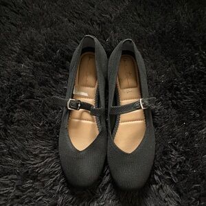 Me Too Black Mary Jane Flats